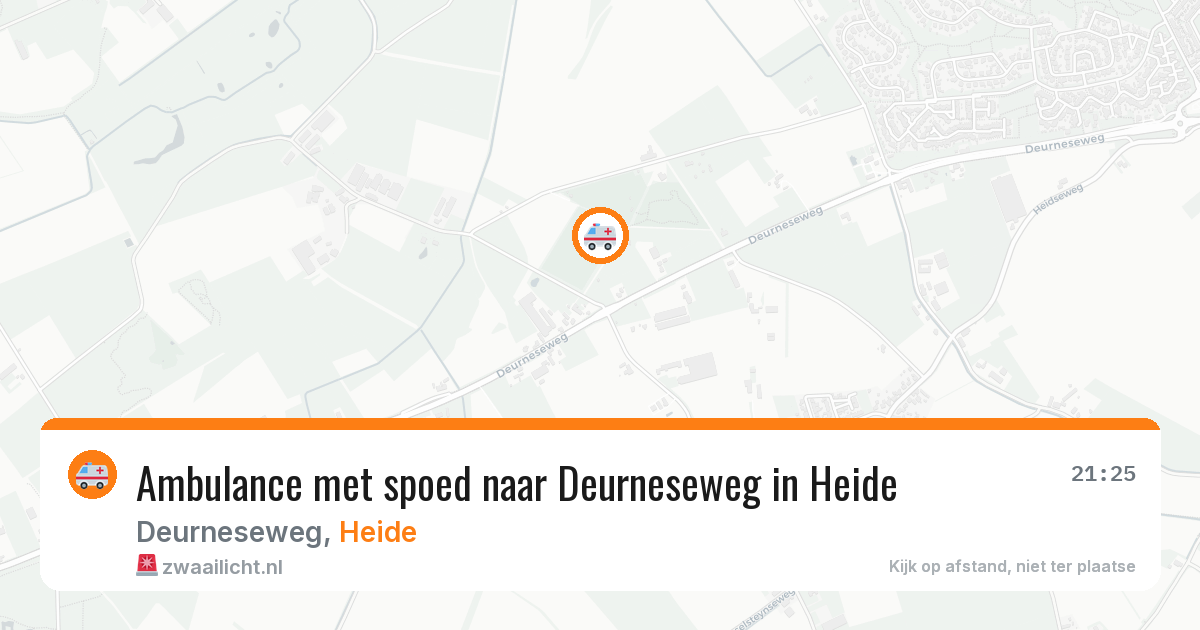 Ambulance met spoed naar Deurneseweg in Heide — 9 jul 2026