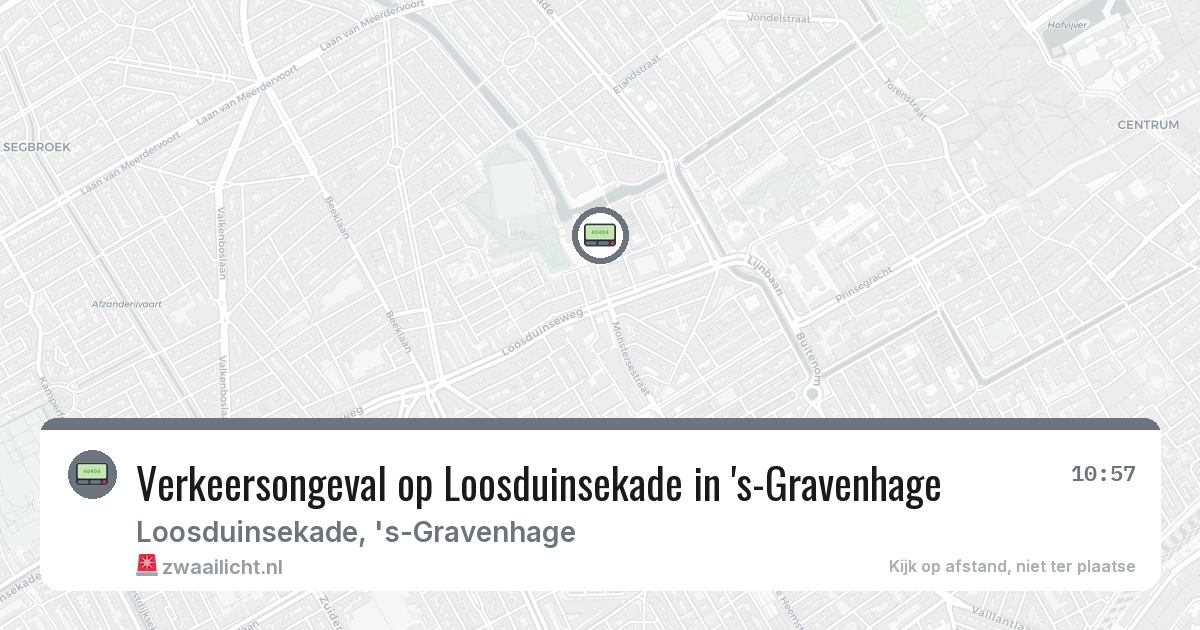 Verkeersongeval op Loosduinsekade in 's-Gravenhage — 3 feb 2026
