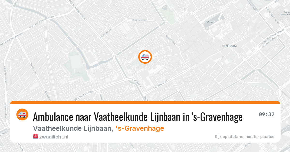 Ambulance naar Vaatheelkunde Lijnbaan in 's-Gravenhage — 2 feb 2026