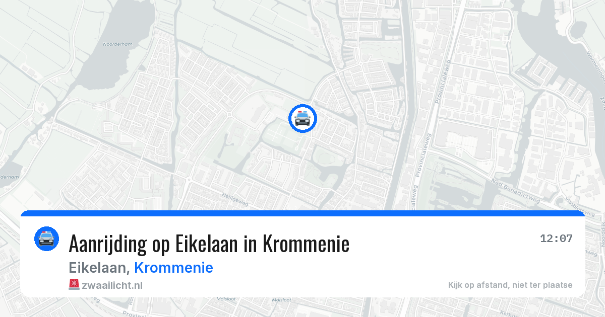 Aanrijding op Eikelaan in Krommenie — 21 mrt 2026
