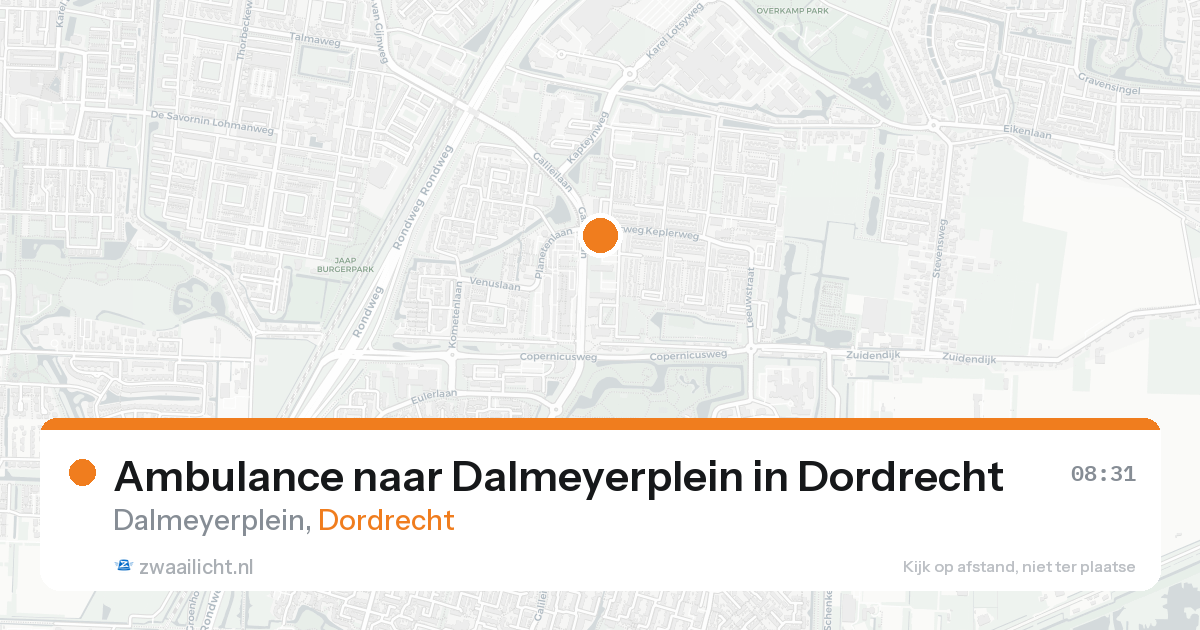 Ambulance naar Dalmeyerplein in Dordrecht — 8 feb 2026