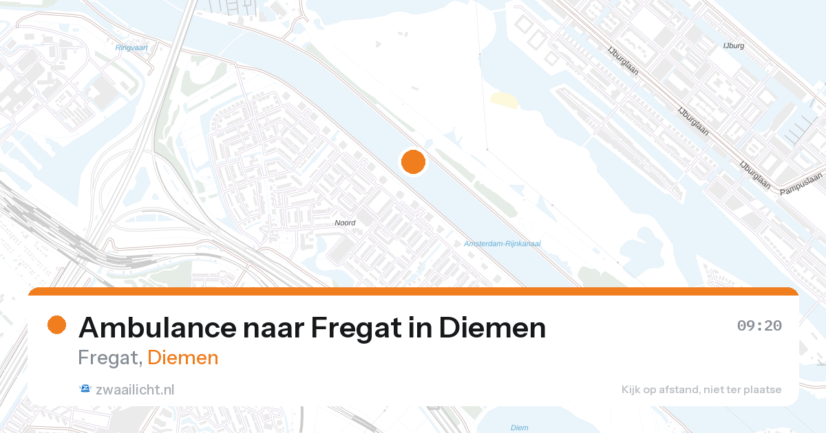 Ambulance naar Fregat in Diemen — 28 aug 2026