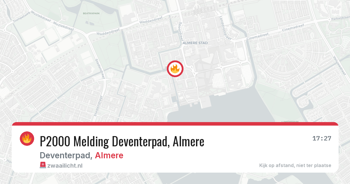P2000 Melding Deventerpad, Almere — 4 feb 2026