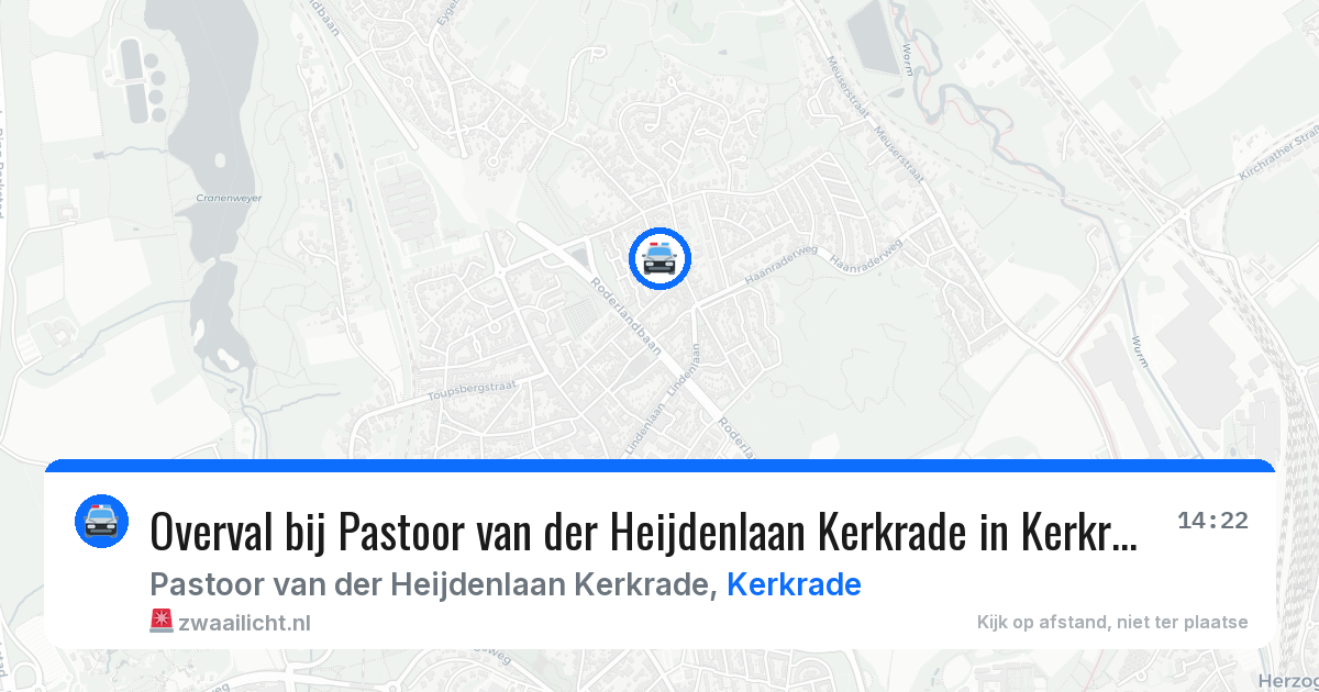 Overval bij Pastoor van der Heijdenlaan Kerkrade in Kerkrade — 17 jun 2026