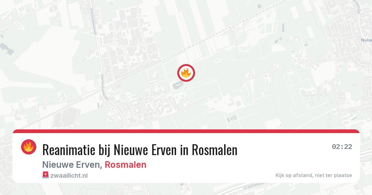 Reanimatie bij Nieuwe Erven in Rosmalen — 7 aug 2026