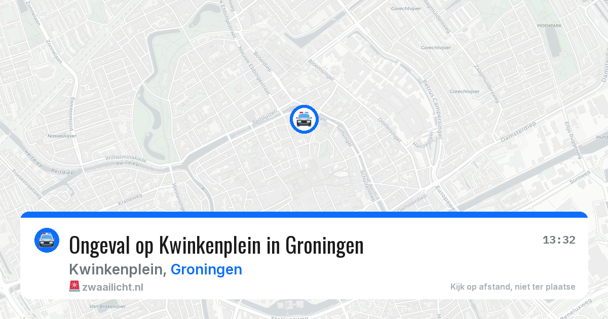 Ongeval op Kwinkenplein in Groningen — 19 mrt 2026