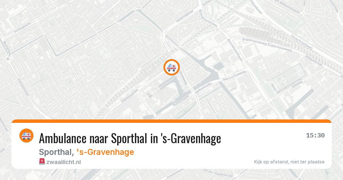 Ambulance naar Sporthal in 's-Gravenhage — 16 jun 2026