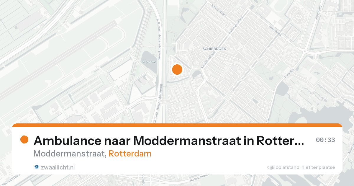 Ambulance naar Moddermanstraat in Rotterdam — 13 jul 2026