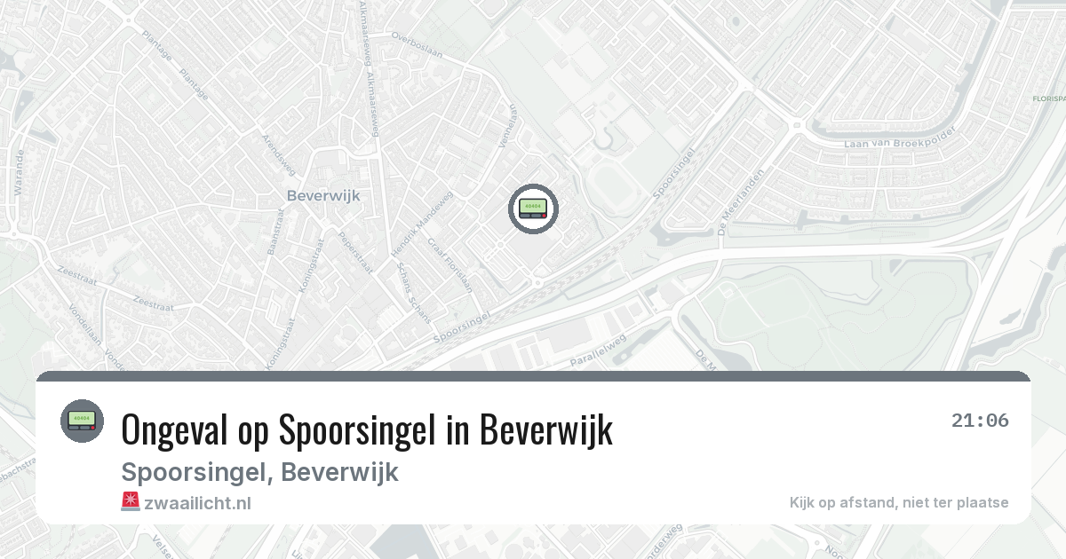 Ongeval op Spoorsingel in Beverwijk — 1 feb 2026