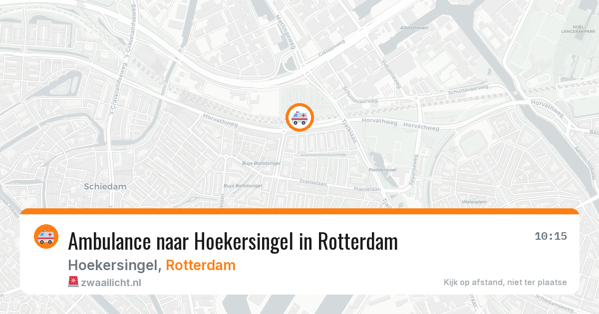 Ambulance naar Hoekersingel in Rotterdam — 2 jun 2026