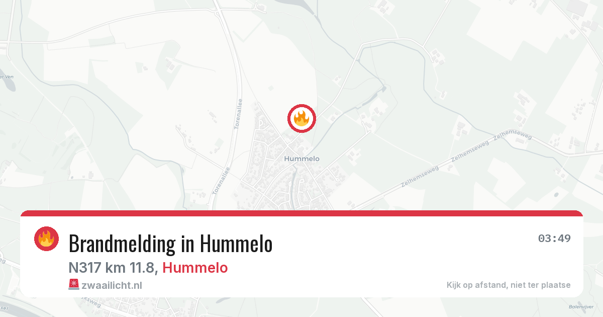 Brandmelding in Hummelo — 28 jun 2026
