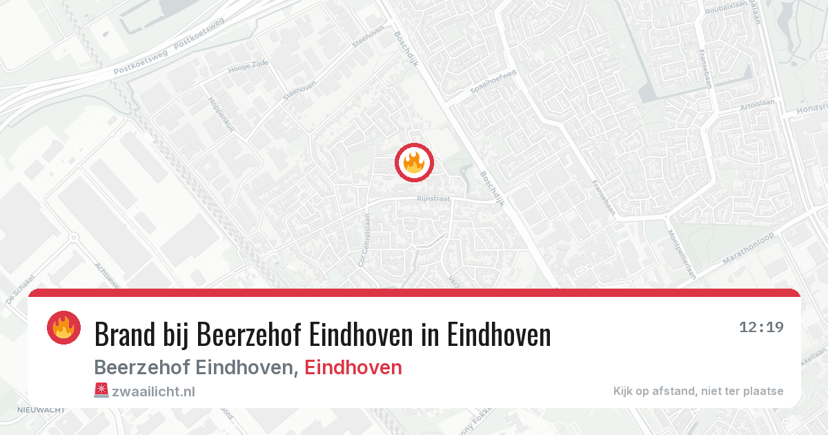 Brand bij Beerzehof Eindhoven in Eindhoven — 8 jun 2026