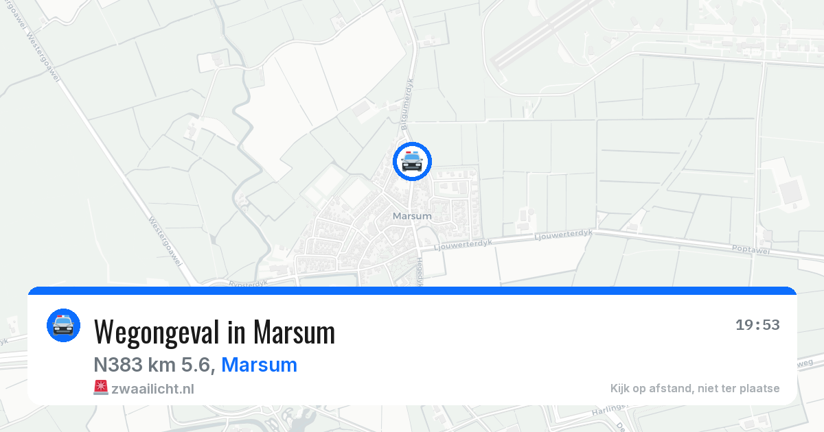 Wegongeval in Marsum — 29 mrt 2026