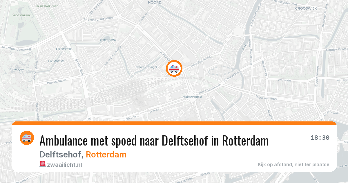 Ambulance met spoed naar Delftsehof in Rotterdam — 27 apr 2026