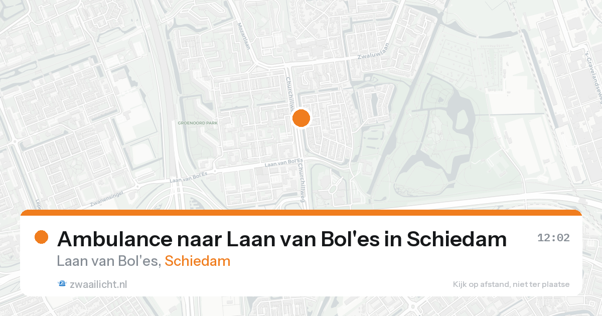 Ambulance naar Laan van Bol'es in Schiedam — 12 jul 2026