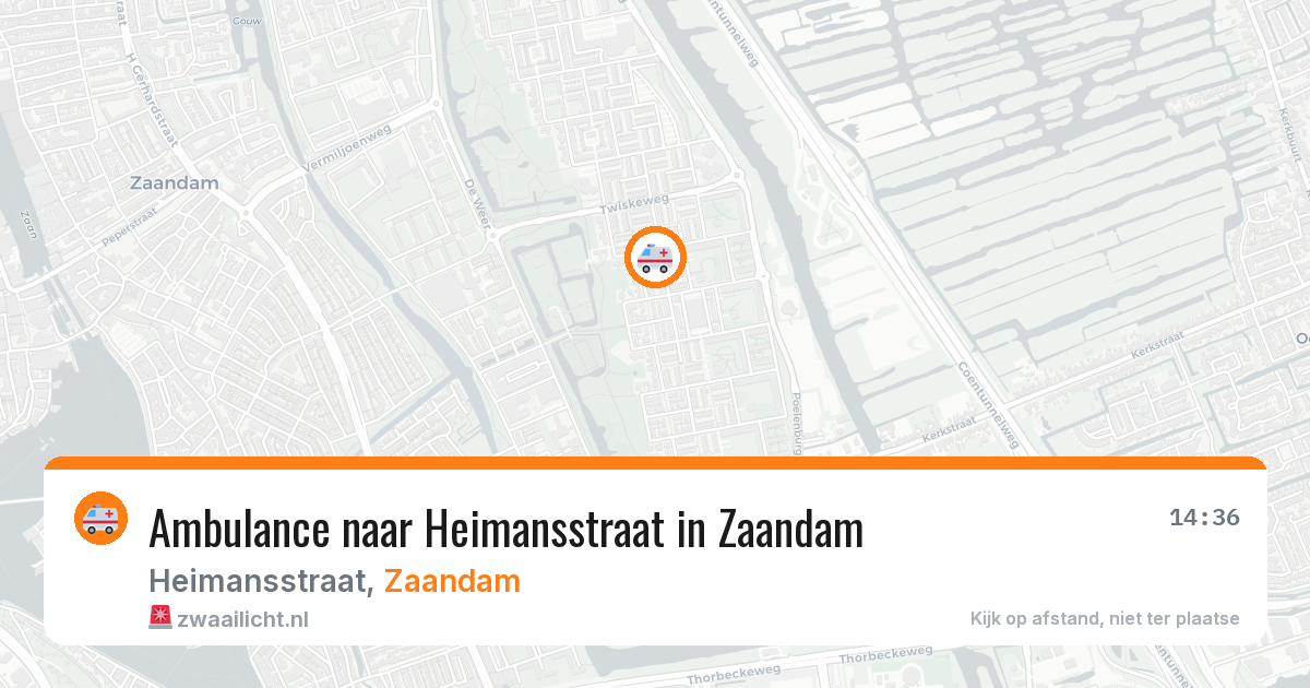Ambulance naar Heimansstraat in Zaandam — 9 jul 2026