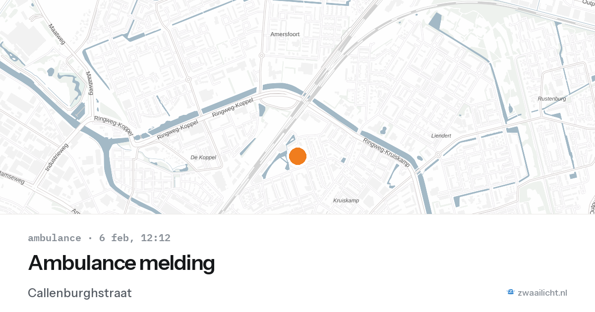 Ambulance melding — 6 feb 2026