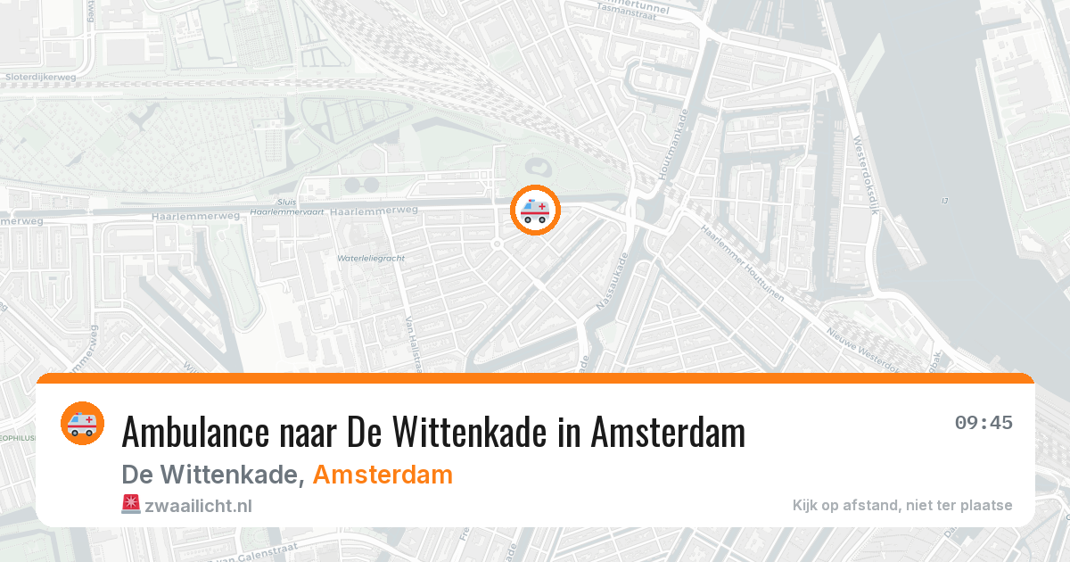 Ambulance naar De Wittenkade in Amsterdam — 12 aug 2026