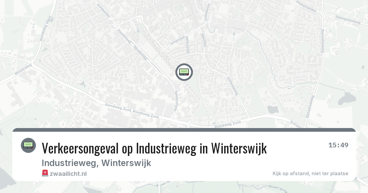 Verkeersongeval op Industrieweg in Winterswijk — 2 apr 2026