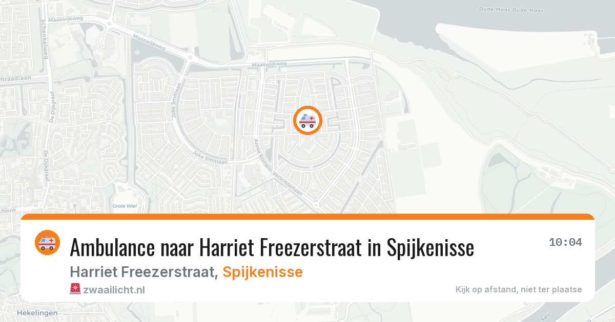 Ambulance naar Harriet Freezerstraat in Spijkenisse — 16 jun 2026