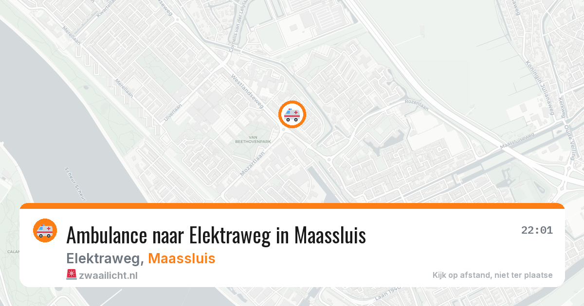 Ambulance naar Elektraweg in Maassluis — 22 jun 2026