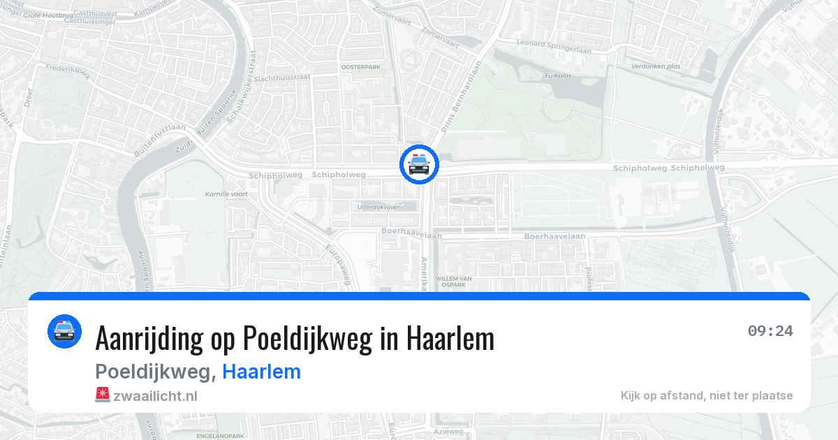 Aanrijding op Poeldijkweg in Haarlem — 22 mei 2026