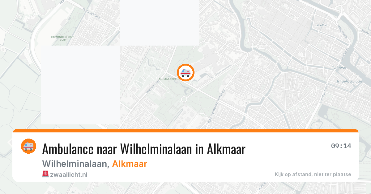 Ambulance naar Wilhelminalaan in Alkmaar — 27 jun 2026