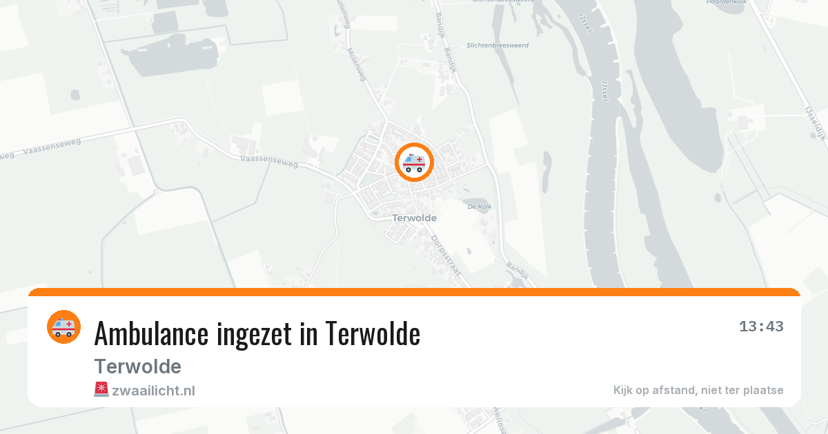 Ambulance ingezet in Terwolde — 8 feb 2026