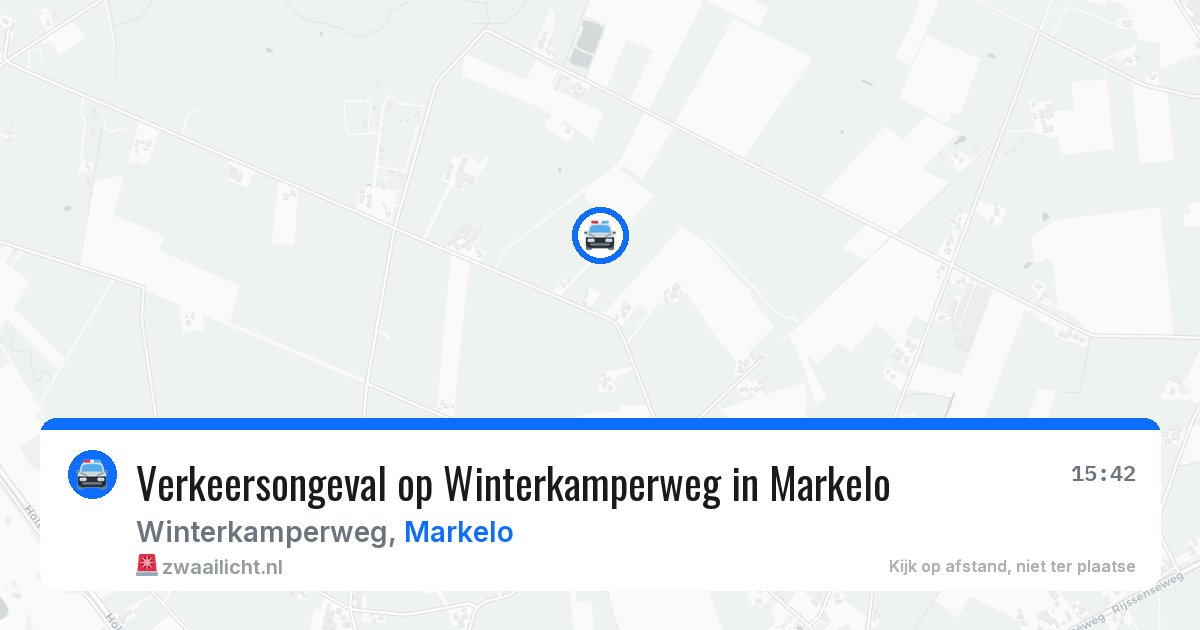 Verkeersongeval op Winterkamperweg in Markelo — 18 mei 2026