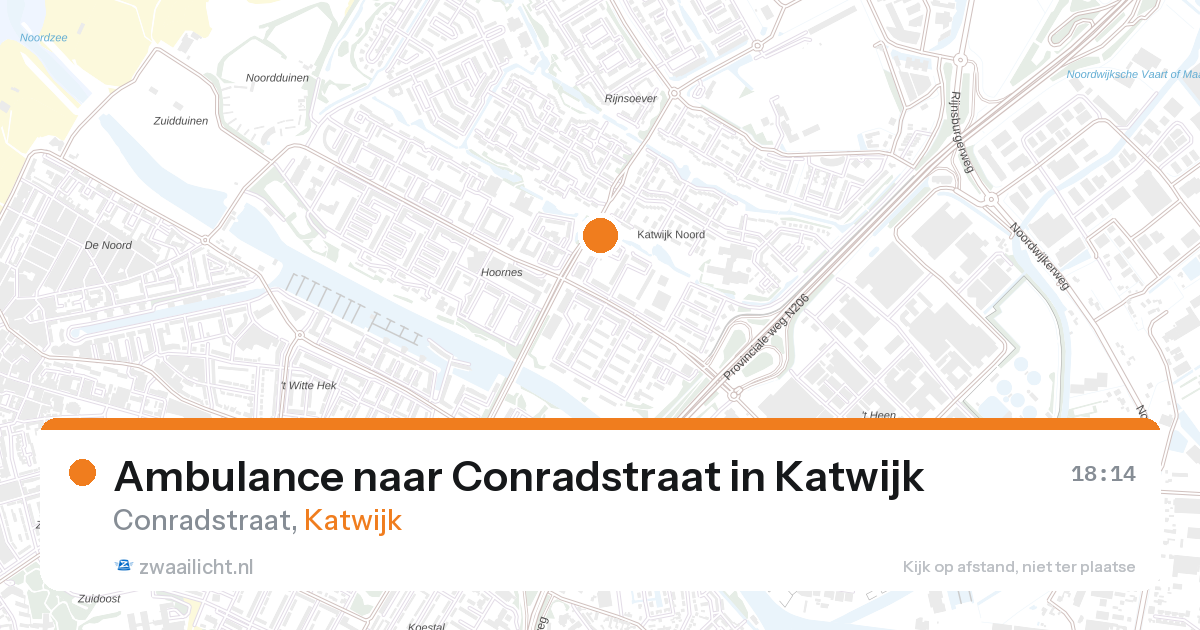 Ambulance naar Conradstraat in Katwijk — 14 apr 2026