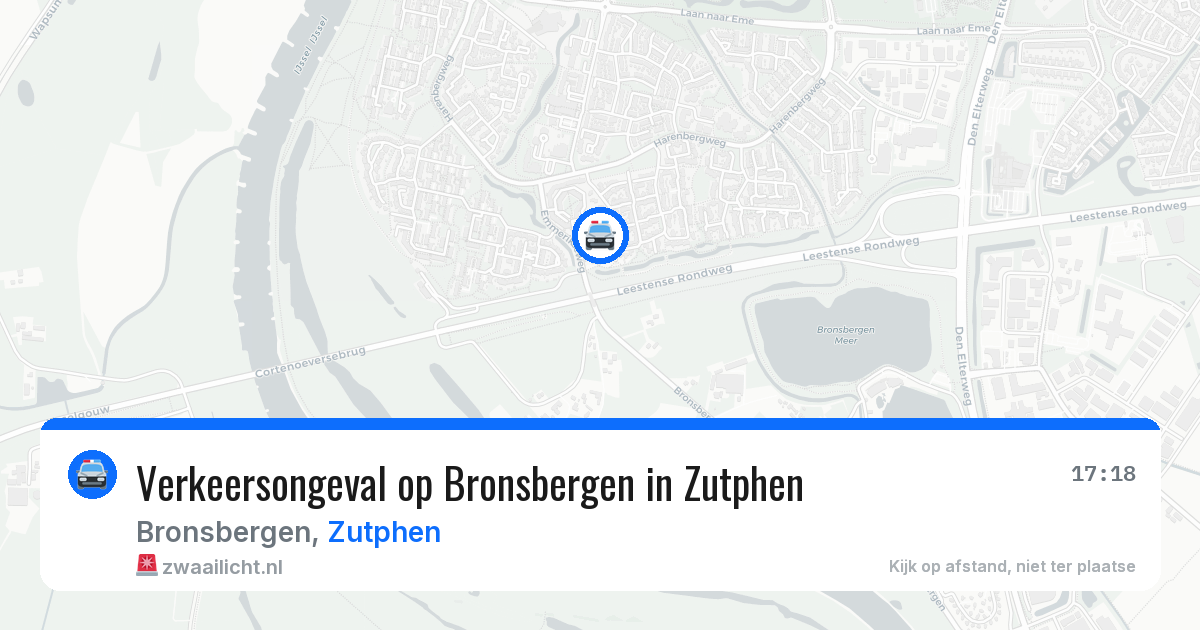 Verkeersongeval op Bronsbergen in Zutphen — 31 mrt 2026