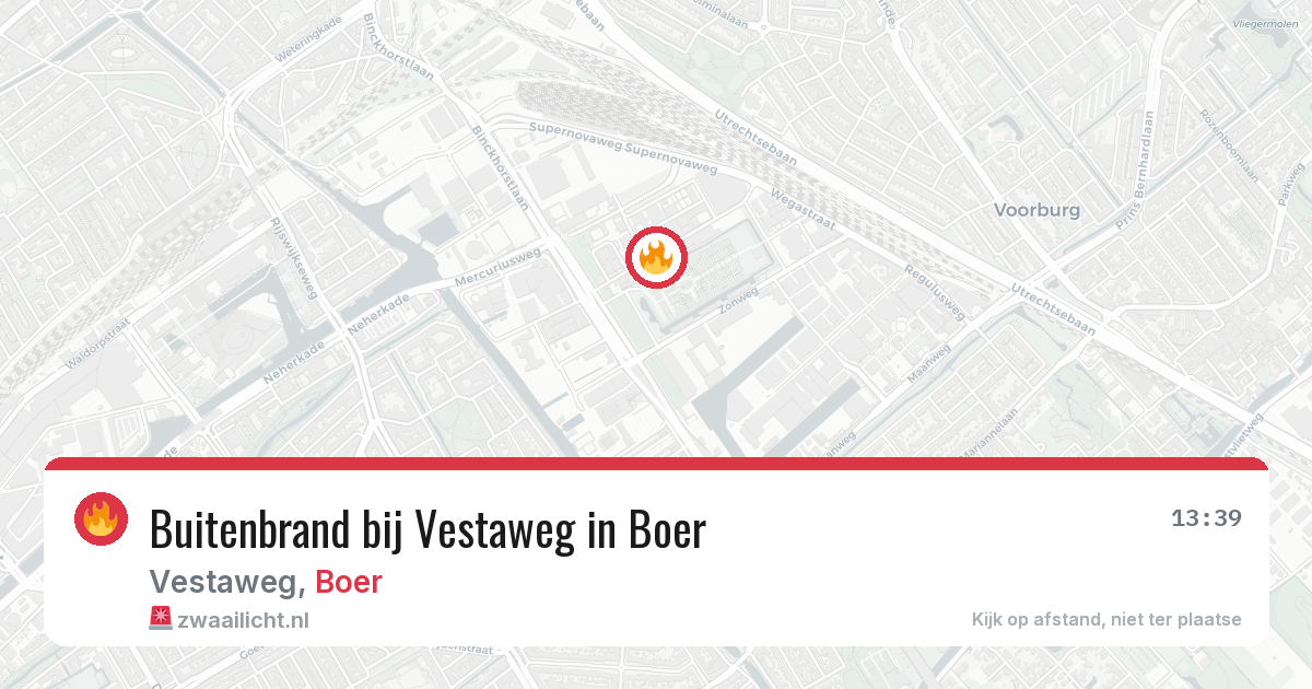 Buitenbrand bij Vestaweg in Boer — 25 mei 2026