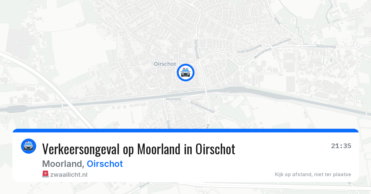 Verkeersongeval op Moorland in Oirschot — 25 apr 2026