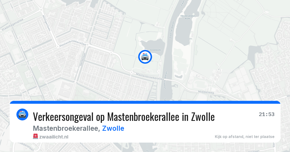 Verkeersongeval op Mastenbroekerallee in Zwolle — 4 apr 2026