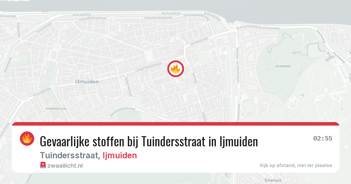 Gevaarlijke stoffen bij Tuindersstraat in Ijmuiden — 28 mei 2026