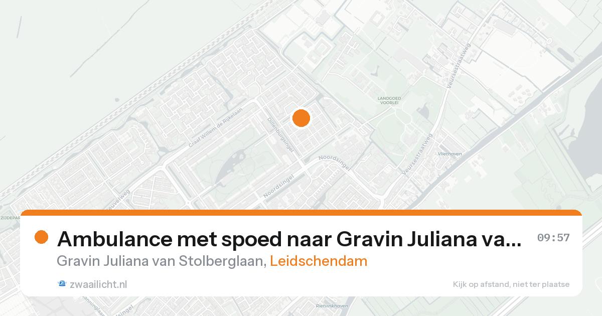 Ambulance met spoed naar Gravin Juliana van Stolberglaan in Leidschendam — 15 mei 2026