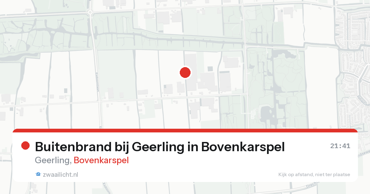 Buitenbrand bij Geerling in Bovenkarspel — 16 aug 2026