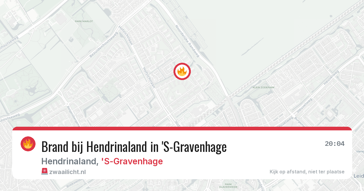 Brand bij Hendrinaland in 'S-Gravenhage — 23 jun 2026