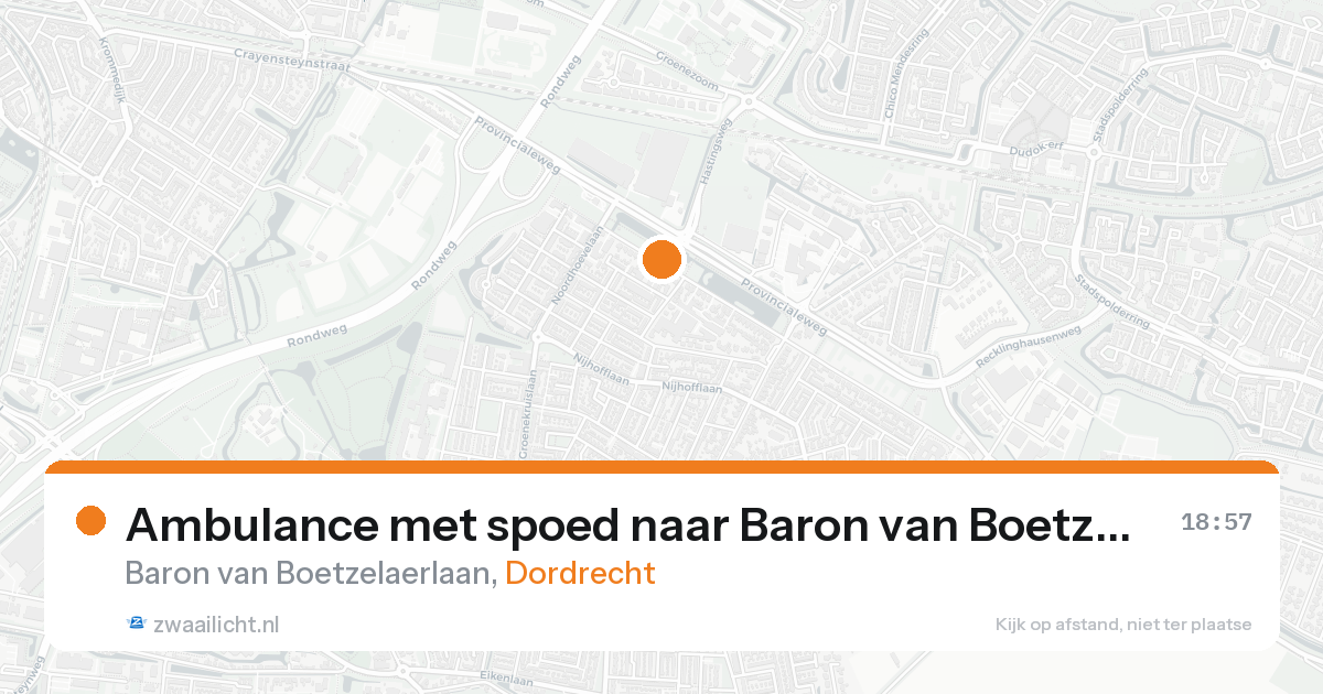 Ambulance met spoed naar Baron van Boetzelaerlaan in Dordrecht — 7 feb 2026