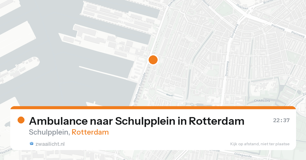 Ambulance naar Schulpplein in Rotterdam — 18 aug 2026