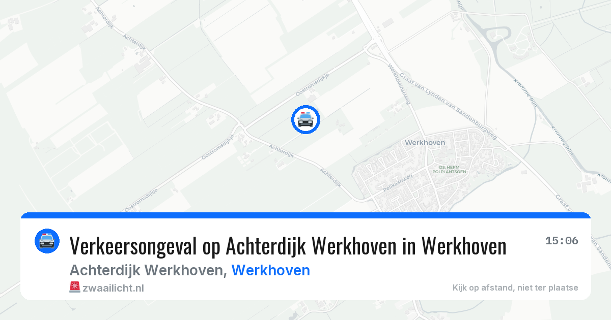 Verkeersongeval op Achterdijk Werkhoven in Werkhoven — 3 jun 2026