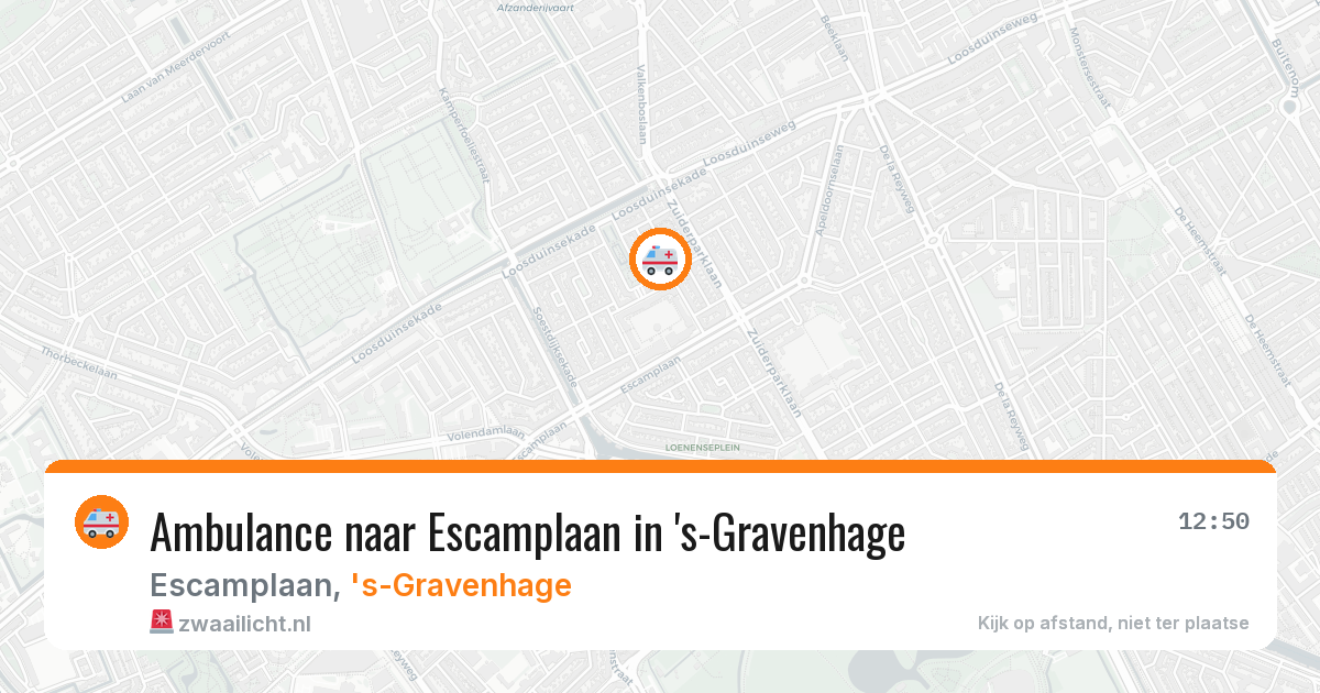 Ambulance naar Escamplaan in 's-Gravenhage — 3 mrt 2026