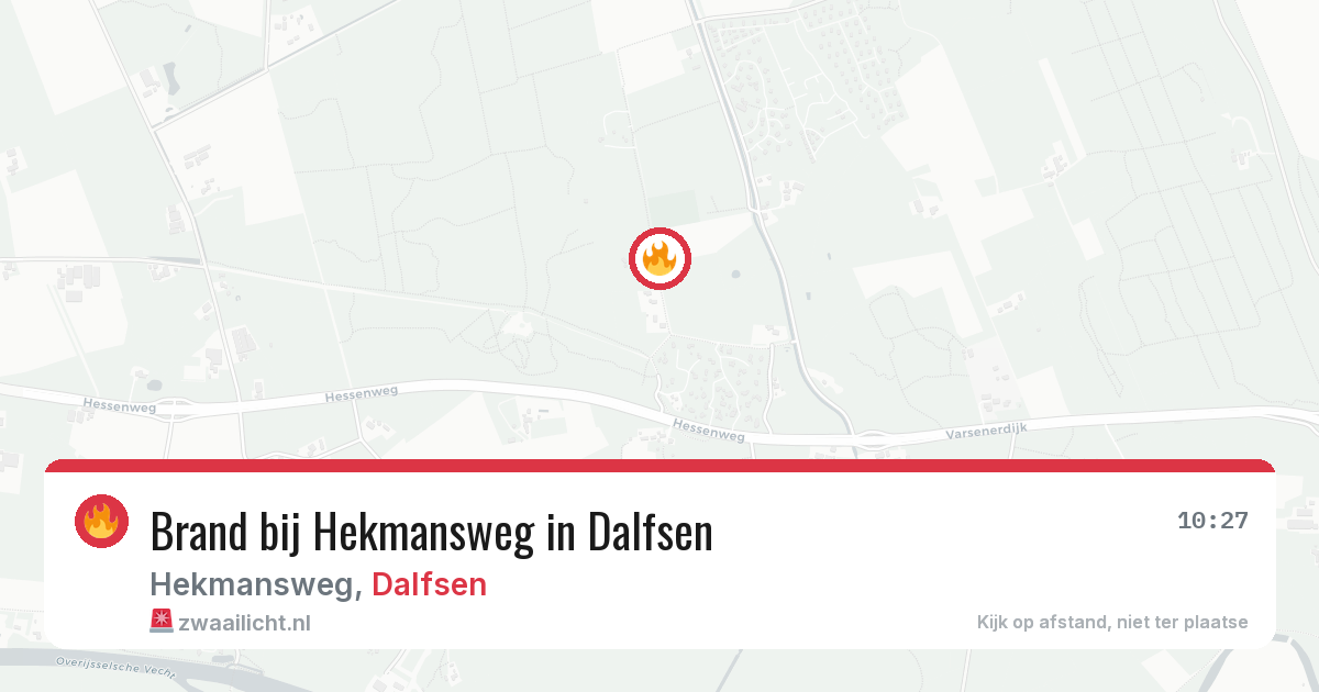 Brand bij Hekmansweg in Dalfsen — 20 jun 2026