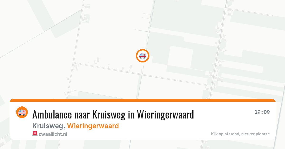Ambulance naar Kruisweg in Wieringerwaard — 5 jul 2026