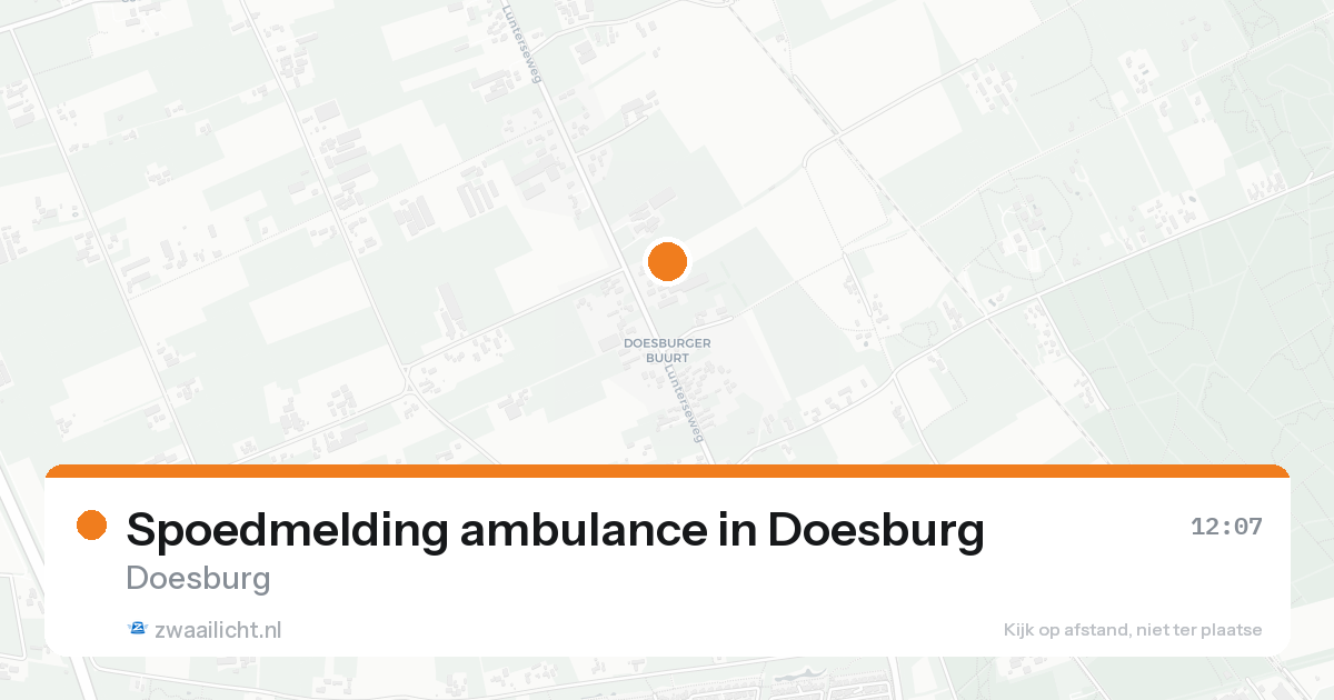 Spoedmelding ambulance in Doesburg — 31 jan 2026