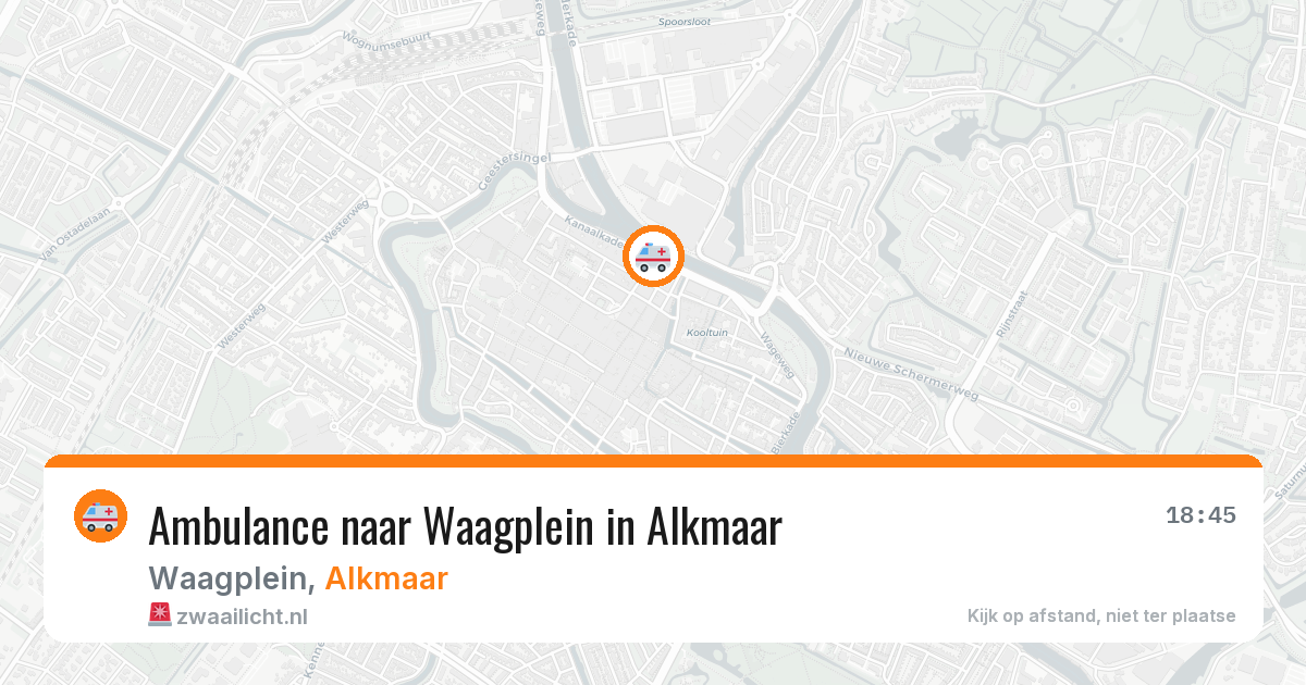 Ambulance naar Waagplein in Alkmaar — 1 apr 2026