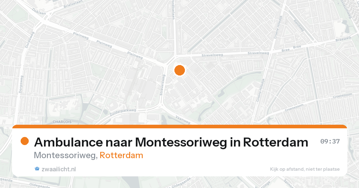 Ambulance naar Montessoriweg in Rotterdam — 8 feb 2026
