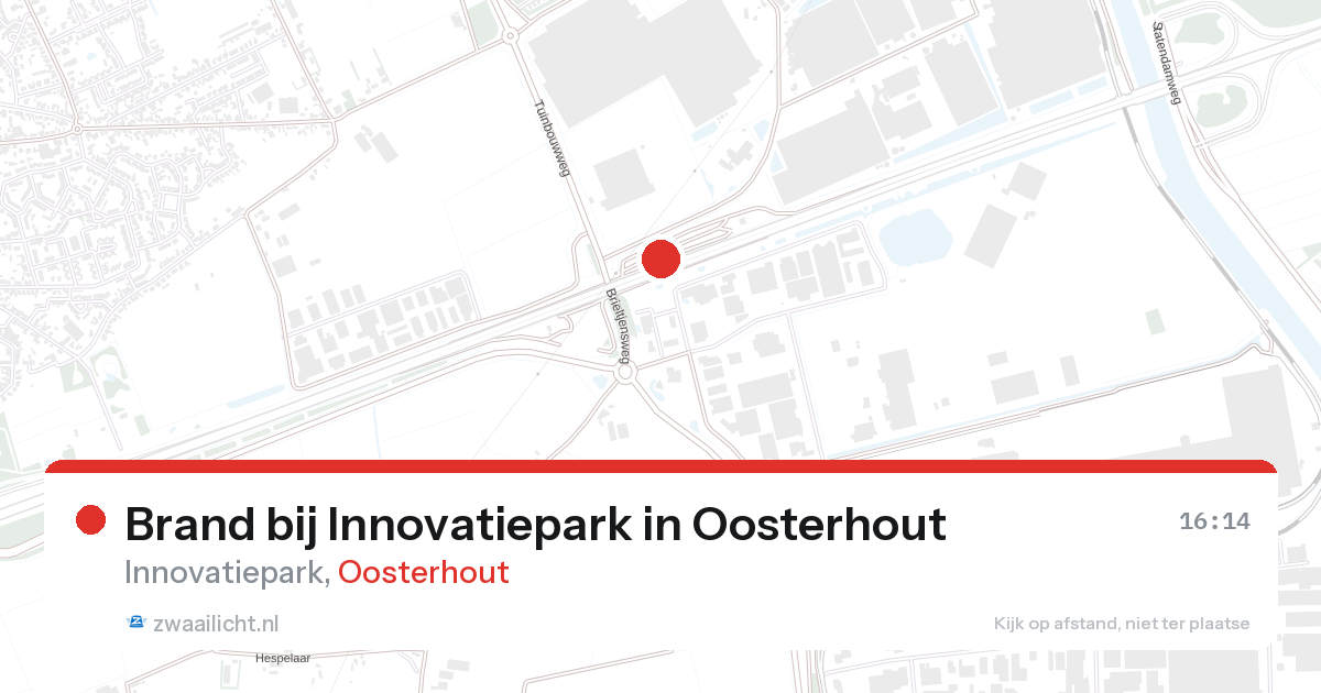 Brand bij Innovatiepark in Oosterhout — 16 jan 2026