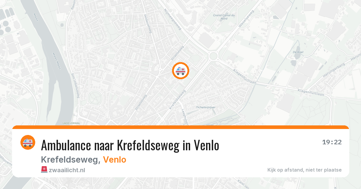 Ambulance naar Krefeldseweg in Venlo — 31 jul 2026