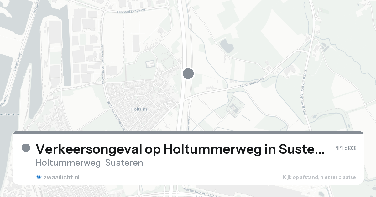 Verkeersongeval op Holtummerweg in Susteren — 8 aug 2026